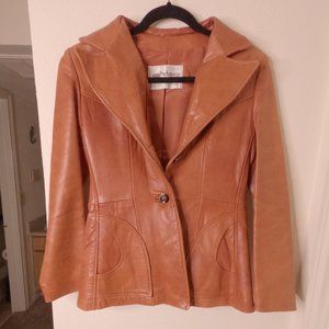 1970s Vintage Leather Jacket- Sheep Mates